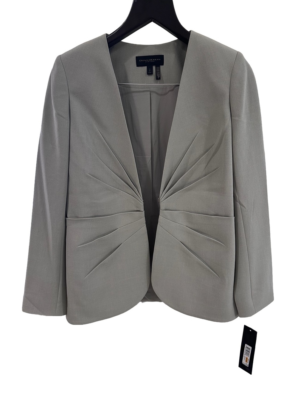 Donna Karan New York Sunburst Pleat Grey Size Small Petite NWT